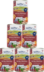 Baltica Smaki Regionów Adult Karma z wołowiną i pietruszką dla psa 12x400g PAKIET