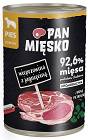 Pan Mięsko Pies Adult Karma z wieprzowiną i jagnięciną dla psa 400g