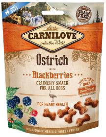 Carnilove Przysmak Crunchy Ostrich with blackberries dla psa op. 200g