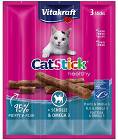 Vitakraft Kabanosy Cat Stick Mini z flądrą i kwasami Omega-3 dla kota op. 3szt.