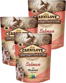 Carnilove Salmon&Blueberries for Puppies Karma z łososiem dla szczeniaka SASZETKA 6x300g PAKIET