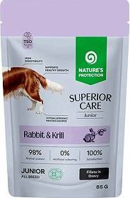 Nature's Protection Junior Superior Care Rabbit&Krill Karma z królikiem i krylem dla psa 85g