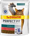Perfect Fit Cat Sterile 1+ Karma z wołowiną dla kota 750g + 750g GRATIS