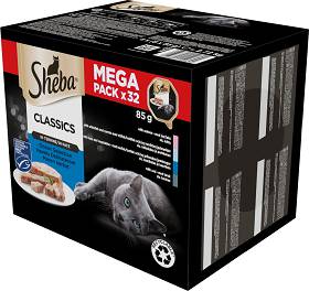 Sheba Classics Mega Pack Karma w pasztecie dla kota 32x85g