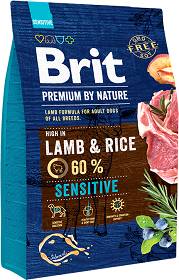 Brit Premium by Nature Adult Sensitive Lamb&Rice Karma z jagnięciną dla psa 3kg