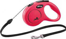 Flexi Smycz dla psa New Classic CORD rozm. S kolor czerwony