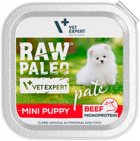 VetExpert Raw Paleo Pate Mini Puppy Karma z wołowiną dla szczeniaka 150g