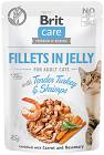 Brit Care Fillets with Turkey&Shrimps for Adult Cats Karma z indykiem i krewetkami w galaretce dla kota 85g