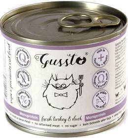 Gussto Fresh Turkey&Duck Karma z indykiem i kaczką dla kota 200g