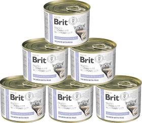 Brit Veterinary Diet Gastrointestinal Salmon&Pea Karma z łososiem dla kota 6x200g PAKIET