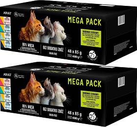 Pet Republic Mega Pack Mix Smaków Karma w sosie dla kota 2x(48x85g) PAKIET