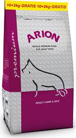 Arion Premium Adult Lamb&Rice Karma z jagnięciną dla psa 2x12kg TANI ZESTAW