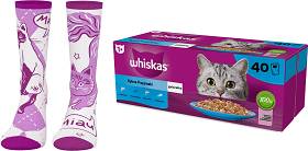 Whiskas Rybne Przysmaki Karma w galaretce dla kota 40x85g + SKARPETKI WHISKAS GRATIS