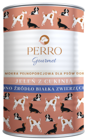 Perro Gourmet Adult Karma z jeleniem i cukinią dla psa 400g