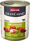 Animonda GranCarno Adult Karma z wołowiną, królikiem i ziołami dla psa 800g