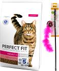 Perfect Fit Cat Adult 1+ Karma z wołowiną dla kota 7kg + Wędka dla kota GRATIS