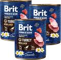 Brit Premium by Nature Junior Turkey with Liver Karma z indykiem dla szczeniaka 6x800g PAKIET