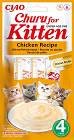 Inaba Ciao Churu Kitten Chicken Recipe Przysmak dla kociąt 4x14g