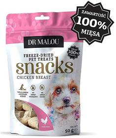 Dr Malou Freeze Dried Liofilizowane Przysmaki z kurczakiem dla psa 50g