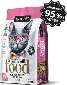 Dr Malou Freeze Dried Liofilizowana Karma z kurzymi sercami dla kota 500g