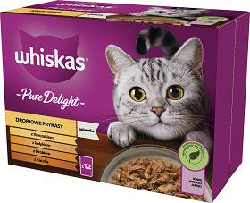 Whiskas Drobiowe Frykasy Karma w galaretce dla kota 12x85g