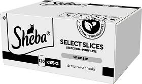 Sheba Selection Select Slices Kolekcja drobiowych smaków Karma w sosie dla kota 120x85g