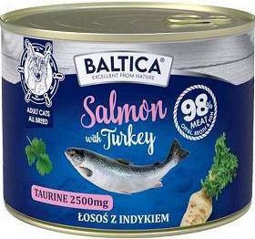 Baltica Excellent Adult Salmon&Turkey Karma z łososiem i indykiem dla kota 185g