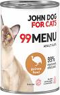 John Dog for Cats 99 MENU Adult Guinea Fowl Karma z perliczką dla kota 400g