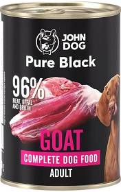 John Dog Pies Adult Pure Black Karma z koziną 400g