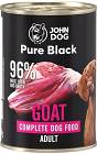 John Dog Pies Adult Pure Black Karma z koziną 400g