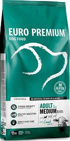 Euro Premium Adult Medium Lamb&Rice Karma z jagnięciną dla psa 12kg