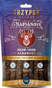 Trzypsy Deluxe Napsanosy Przysmaki z jeleniem dla psa 80g