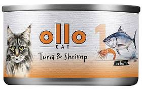 Ollo nr 1 Tuna&Shrimp Karma z tuńczykiem i krewetkami w sosie dla kota 70g