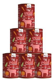 Syta Micha CHEF Veal Mokra z cielęciną dla psa  6x400g PAKIET