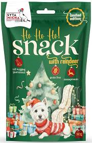 Syta Micha Ho Ho Ho Snack with Reindeer Przysmak z reniferem dla psa 80g
