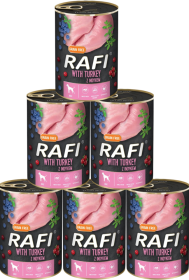 Rafi with Game Karma z indykiem, borówką i żurawiną dla psa 12x400g PAKIET