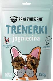 Paka Zwierzaka Przysmak Trenerki z jagnięciną dla psa 120g