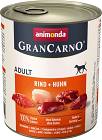 Animonda GranCarno Adult Karma z wołowiną i kurczakiem dla psa 800g