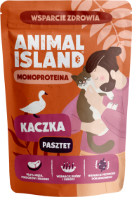 Animal Island Monoproteinowa Karma z kaczką w pasztecie dla kota 100g