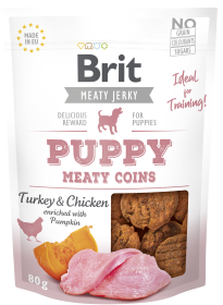 Brit Przysmak Meaty Jerky Puppy Meaty Coins dla szczeniaka op. 80g