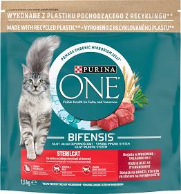 Purina ONE Cat Sterilcat Karma z wołowiną dla kota 1.5kg