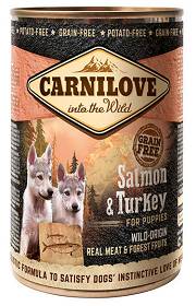 Carnilove Salmon&Turkey for Puppies Karma z łososiem i indykiem dla szczeniaka 400g