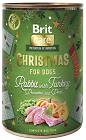 Brit Mono Protein Christmas Rabbit&Turkey Karma z królikiem i indykiem dla psa 400g 