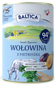 Baltica Smaki Regionów Adult  Karma z wołowiną i pietruszką dla psa 400g