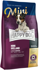 Happy Dog Adult Mini Ireland Karma z łososiem i królikiem dla psa 4kg + Barry King Woreczki 4x20 GRATIS