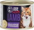 John Dog for Cats Lamb Mousse Karma z jagnięciną dla kota 200g