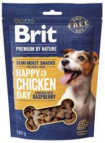 Brit Premium Happy Snacks Chicken with Raspberry Przysmak z kurczkiem dla psa 180g