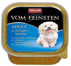 Animonda vom Feinsten DOG Adult Geflugel&Kabeljau Karma z drobiem i dorszem dla psa 150g