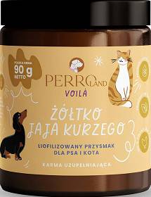 PerroLand Voila Przysmak Liofilizowane Żółtko jaja kurzego dla psa i kota 90g