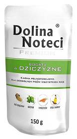 Dolina Noteci Premium Adult Karma z dziczyzną dla psa 150g